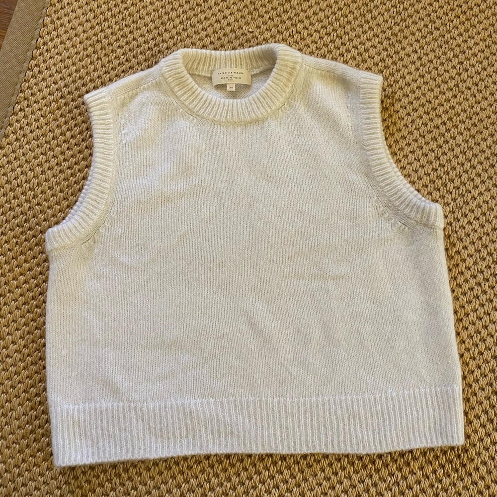 Sezane Samuel Jumper in Ecru Size XS Sweater Vest